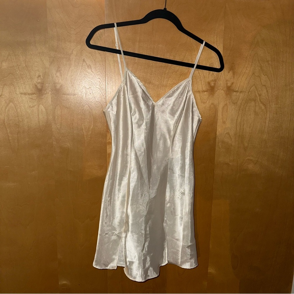 2 for $29 | Vintage La SENZA Lingerie Cream Satin Chemise | Bridal Party